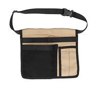 MAPHRWZ Sac à Outils Suspendu unilatéral à la Taille, Tissu Oxford résistant à l'usure, Organisateur d'outils réglables pour Le Jardin (Kaki et Noir)