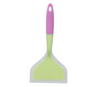 MAPHRWZ Spatule en Silicone, pour crêpes, pour Frire à Large Bouche, Transparente Bicolore, résistante à la Chaleur, antiadhésive, pour la Cuisine Domestique, Conception Durable (Tête de pelle verte)