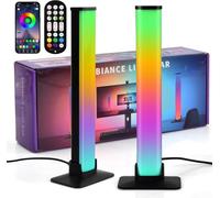 Mapille 2PCS Gaming LED Smart Lampes, Sync avec Musique, Barre LED RGB, Rétroéclairage TV, Contrôle par APP, Décor Chambre Gaming Lumière d'Ambiance pour TV, PC, Bureau, Décoration de Chambre