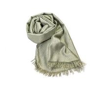 MAPIMANIA Étole Femme Mariage Chic vert-or clair, Châle Élégant 195x90 cm, Foulard Léger pour Robe de Soirée, Accessoire de Cérémonie Été