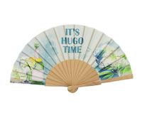 MAPIMANIA - Eventail Pliant en Tissu avec Inscription | Ventilateur de Poche | Eventail Fete | éventail Personnalisable | Cadeau