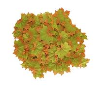Maple Artificial Leleftartific 100pcs / Sac Feuilles d'érable Artificielles pour la Feuille d'automne de Thanksgiving W Table de Fête Décoragée et Charme jaune. Transformez l'espace Vos Feuilles