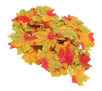 Maple Artificial Leleftartific 100pcs / Sac Feuilles d'érable Artificielles pour la Feuille d'automne de Thanksgiving W Table de Fête Décoragée et Charme jaune. Transformez l'espace Vos Feuilles