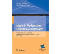 Maple In Mathematics Education And Research