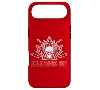 Maple Leaf Masque de Gardien de But de Hockey et bâtons Coudes vers Le Haut Canada Coque pour iPhone Air
