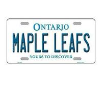 Maple Leafs Plaque d'immatriculation en métal Motif Ontario 15,2 x 30,5 cm