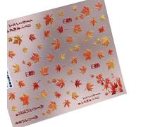 Maple Leaves Ongles Décalcomanies Brillantes Autocollants D'art Manucure Autocollant Auto-adhésif Pour Femmes