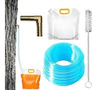 Maple Tree Tapping Kit, Maple Syrup Tapping Supplies, 20x15x2inch Adorable L-Shaped Tip Design With Reusable Collection Bags And Frost-Resistant Tubing For Birch Water Harvesting