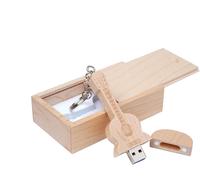 Maple Wood Guitar Shape USB Flash Drive 3.0/64GB Maple Wood