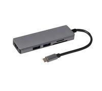 Maplin Adaptateur USB-C multiport 5 en 1 avec 2 Ports USB-A 3.0, HDMI 4K, Lecteur de Cartes SD et Micro SD pour MacBook Air, MacBook Pro, Dell XPS, Lenovo ThinkPad et Plus Encore