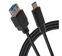 Maplin Câble Pro USB-C vers USB-A Femelle 60 W V3.1 Gen2 Charge et Transfert de données, 1 m, pour Apple MacBook, iPad, iPhone 15, Samsung Galaxy, Microsoft Surface, Google Pixel et Plus Encore