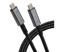 Maplin Câble USB-C vers USB-C tressé V5.0 80 Gbit/s 240 W PD 8K @ 60 Hz Charge et données 1 m, pour Apple MacBook, iPad Pro, iPad Air, iPhone 15, Samsung Galaxy, Microsoft Surface, Google Pixel, Honor