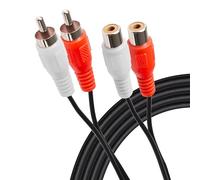 Maplin Cble d'extension Premium RCA Phono Double Mle vers RCA Phono Double Femelle 3m