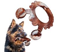 Mapneng Jouets à mâcher indestructibles pour chiens agressifs, jouets à mâcher durables en nylon saveur de bœuf, jouets robustes pour chiens de taille moyenne et grande taille, brossage des dents et