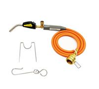 MAPP Torche au propane, tête de chalumeau à gaz avec tuyau de 1,5 m, déclencheur automatique, vanne à flamme réglable, pointe en laiton, interface CGA600 pour chauffage, brasage, soudage