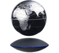 Mappemonde - INFACTORY - Ø 14 cm - Lévitation magnétique - Éclairage - Design contemporain