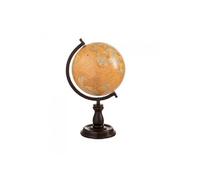 Mappemonde sur pied bois ocre moyen modèle - - Marron - Bois