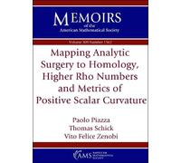 Mapping Analytic Surgery to Homology, Higher Rho Numbers and Metrics of Positive Scalar Curvature