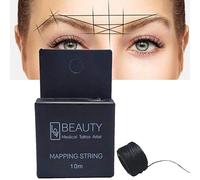 Mapping Sourcil Pré Encré Fil Mapping Sourcils Pour Microblading Outil De Mesurer De Positionnement Pour Le Tatouage Semi-Permanent Des Sourcils (Noir)