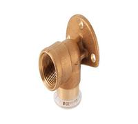 Mapress geberit plaque murale 90° cuivre 15 mm 1/2 bidr 63459