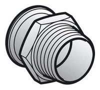 Mapress geberit tailpiece zinc plated 3/4 buidr 22 mm 21707