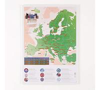 Maps International Carte à gratter pour les pauses de la ville européenne - Cadeaux de voyage - 42 x 30 cm - 50 ans de fabrication de cartes