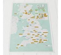 Maps International - Gin Distilleries Collect and Scratch Off Travel Map - Great Gift for Gin Lovers - 29 x 42cm - [Version Originale] Inconnu (Auteur)