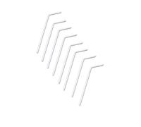 MAQA 250 Pailles noires flexibles avec articulation 24 cm Ø7 mm - Design professionnel pour le smoothie, le cocktail - Convient au contact avec les aliments - Pour restauration, bars et événements