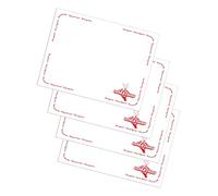 MAQA 250 pcs Sets de table en papier Buon Appetito, sets de table en papier jetables 30x40 cm, idéaux comme sous-assiettes blanc