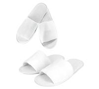 MAQA 5 paires de pantoufles ouvertes en tissu éponge, pantoufles jetables taille unique, pantoufles jetables avec semelle en caoutchouc antidérapante TAGLIA UNICA