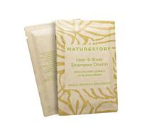 MAQA Lot de 100 sachets de shampooing et de douche pour hôtel 10 ml, ligne de courtoisie unique pour B&B, douche jetable