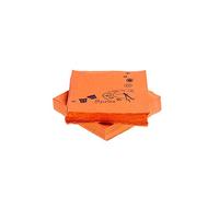 MAQA Lot de 50 serviettes de cocktail 2 voiles pour décoration de fête et anniversaires, serviettes en papier colorées 25 x 25 cm 1/ouvert