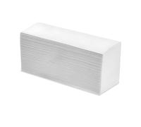 MAQA Serviettes en papier jetables - 150 serviettes en papier pliées en Z en cellulose pure, 2 couches (1 lot de 150) | Biodégradable et résistant | Essuie-tout blanc pour distributeurs
