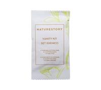 Maqa Vanity Kit Jetable pour Invités - 3 Disques Démaquillants, 4 Cotton Fioc, 1 Lime à Ongles - Élégant Emballage Simple pour Hôtel, B&B, Maison de Vacances, Spa - Hygiénique et Prêt à l'emploi (50)