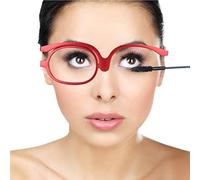 MAQBE Lecteurs Loupe Lunettes, Lunettes Hyperopia Rabattre Lentille Pliant Aux Lunettes de Lecture Grossissantes Femmes Maquillage Lunettes Unilatérales pour Lire(Red,+2.50)