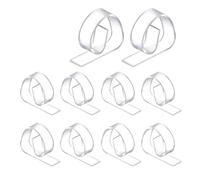 MAQDDO 12/24 pièces en Plastique Transparent Nappe Tables Clips Support Anti-dérapant Table Couverture Pinces fête Pique-Nique Mariage Bal Pince pour Table(12PCS)