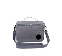 MAQDDO 1PCS Capacity Hand-held With Shoulder Strap Insulated Bag, Lunch Box, Thickened Waterproof Pour Travail(Grey)