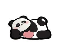MAQDDO 1pcs Rubber Bathroom Anti-Slip Floor Mat, Water-Absorbing and Quick-Drying, Cartoon Panda Printed pour Salle(Loving Panda)