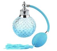 MAQDDO 2 pcs 100 ml cristal vintage bouteille de parfum vide long gland vaporisateur atomiseur rechargeable verre bouchon 24 mm for les femmes bleu cadeau per Rangement