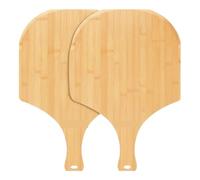 MAQDDO 2pcs Pizza Peel Wooden Paddle Spatula Pour Pizza