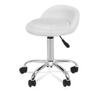 MAQDDO Adjustable Rolling Swivel Salon Stool Chair with Back Rest pour Accueil