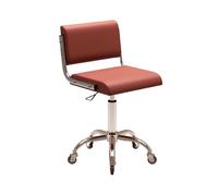 MAQDDO Beauty Salon Adjustable Swivel Stool with Silent Wheels Backrest & Height Lift for Home Hairdressing Nail Studio Barber Shop pour Accueil(Color3)