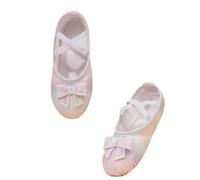 MAQDDO Chaussons de Ballet en Satin pailleté, Chaussures de Danse Plates, Ballerines à Semelles Fendues, Princes (Petits/Grands Enfants) pour Femme(Color B,33)