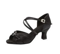 MAQDDO Chaussures de Danse Latine for Femmes, Chaussures à pôle réglables, Salsa Tango, Latines Talons Hauts for Filles et Dames pour Femmes(Black 6cm Heel,41 (25.5cm))