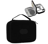MAQDDO Étui de Rangement for Accessoires électroniques, Coque Rigide étanche, Sac numérique Grande capacité for Batterie Externe, Passeport Voyage pour CâBle(Double Layer-Black-A)
