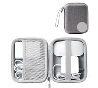 MAQDDO Étui de Rangement for Accessoires électroniques, Coque Rigide étanche, Sac numérique Grande capacité for Batterie Externe, Passeport Voyage pour CâBle(Single Layer-Gray-C)