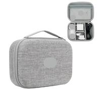 MAQDDO Étui de Rangement for Accessoires électroniques, Coque Rigide étanche, Sac numérique Grande capacité for Batterie Externe, Passeport Voyage pour CâBle(Single Layer-Gray-A)
