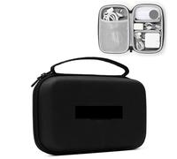 MAQDDO Étui de Rangement for Accessoires électroniques, Coque Rigide étanche, Sac numérique Grande capacité for Batterie Externe, Passeport Voyage pour CâBle(Single Layer-Black-B)