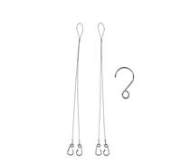 MAQDDO Filet de Barbecue Camping en Titane, Mailles Acier Inoxydable 304, chaîne Suspension for avec Crochet for Pot pour Camping(Hang Chain)