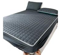 MAQDDO Housse de Matelas élastique matelassée épaisse Douce et Respirante Protège-Matelas imperméable antidérapant, sans taies d'oreiller pour Accueil(Color F,180x220x30cm)